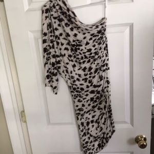 Cheetah print one strap super soft dress